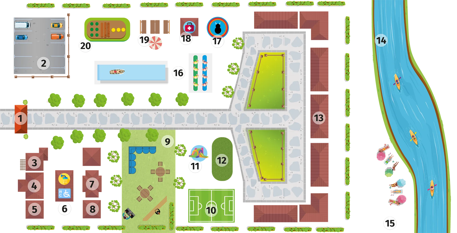 Mapa de La Fonda del Puente