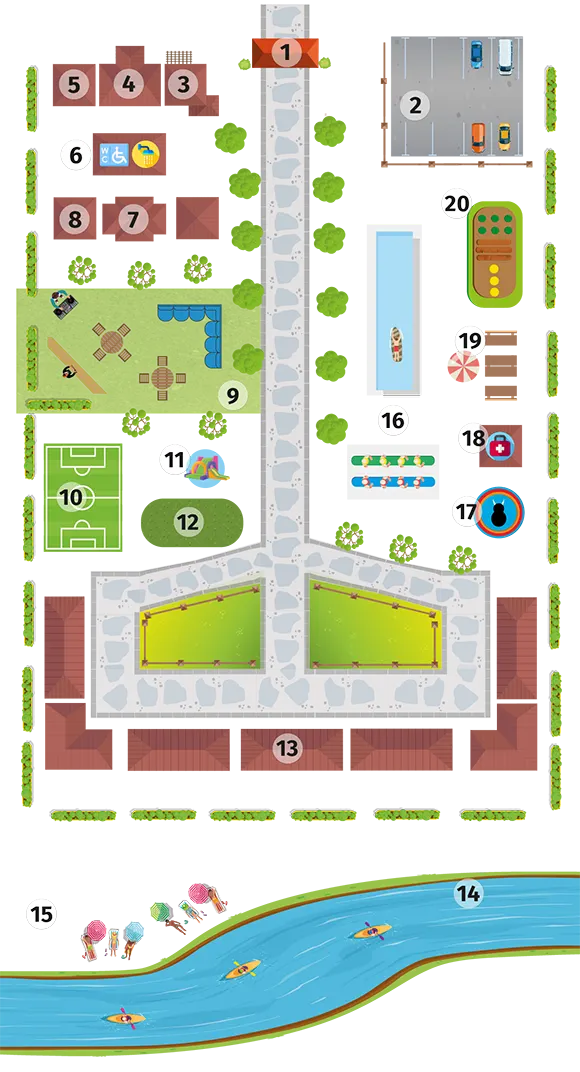 Mapa de La Fonda Kids Mapa de La Fonda Kids